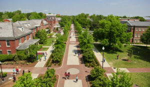 Arial image of College Ave