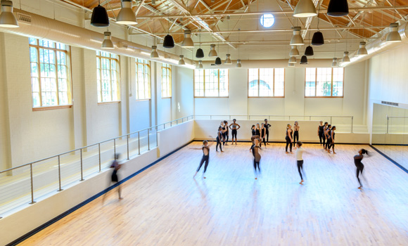 Dancers in studio