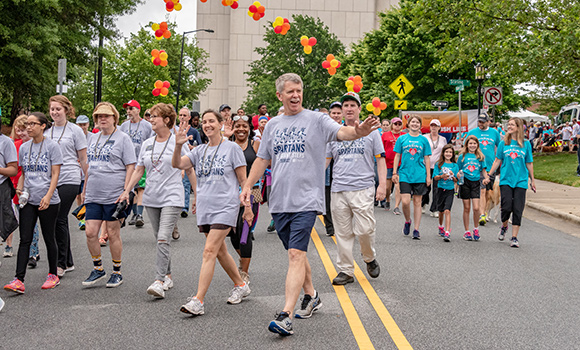 Photo of group of walkers at last year's Guilford County Heart and Stroke Walk