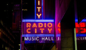Photo of the Radio City sign