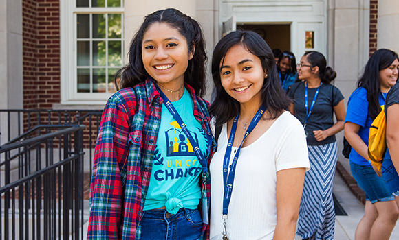 Photo of two girls on campus for CHANCE program