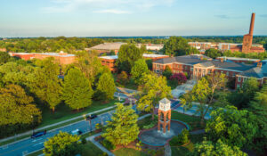 Arial photo of campus
