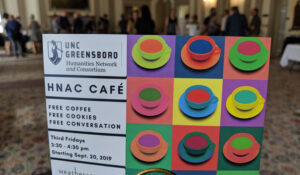 postcard in foreground