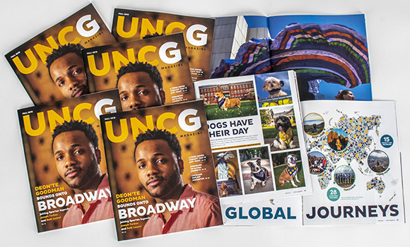 Photo of magazines spread out