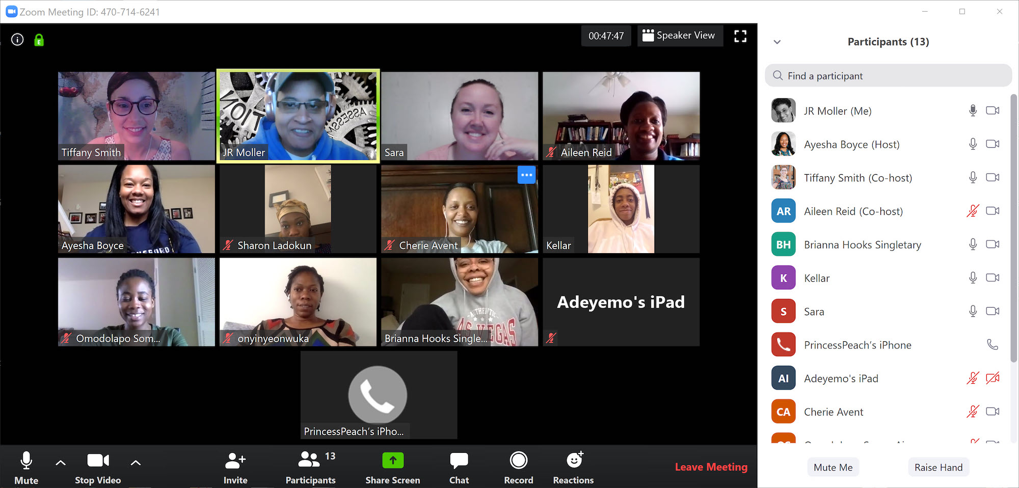 Photo of group video chat
