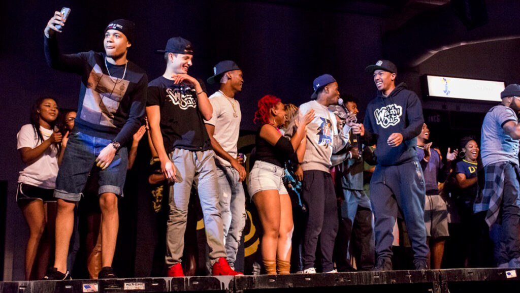 people on stage during Wild N' Out event