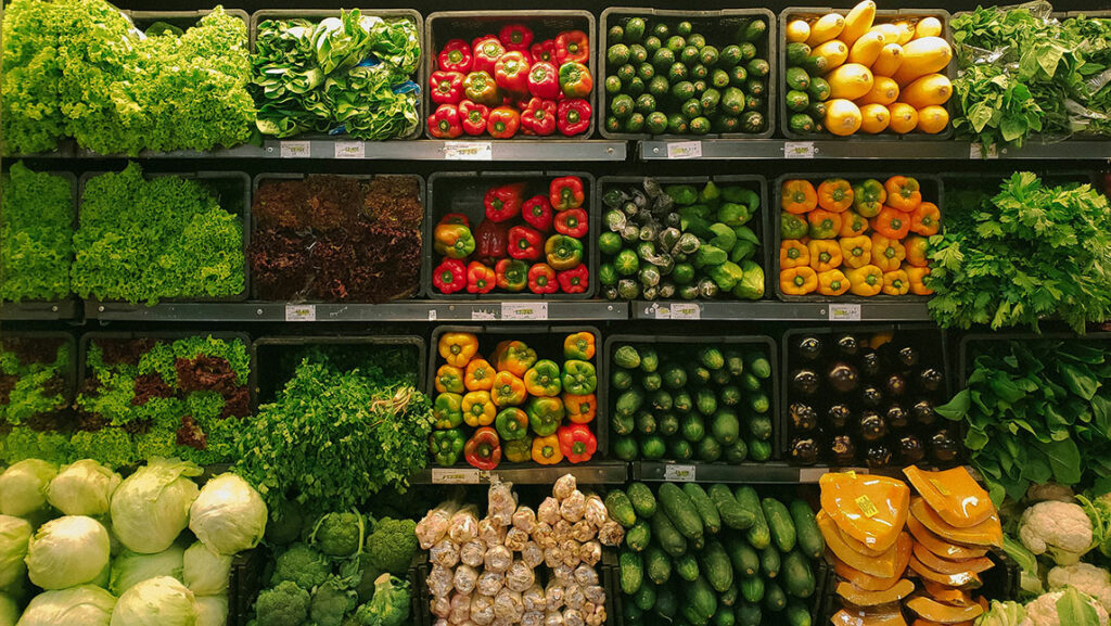 Photo of grocery store produce