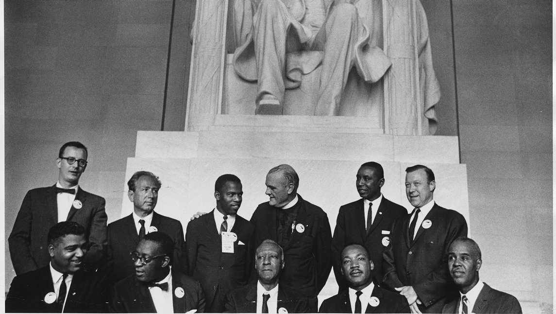 civil rights leaders at Lincoln Memorial