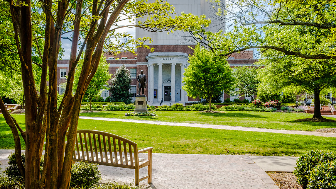 photo of library on campus