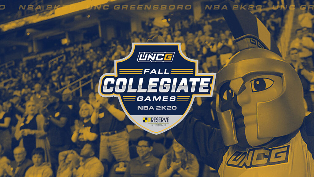 'Fall Collegiate Games' graphic with fans