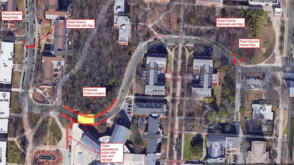 Featured Image for Road on campus will close temporarily