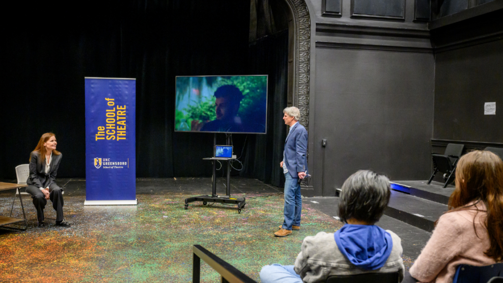 Sharing insight and ideas in the theatre.