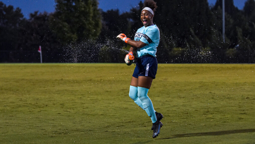 UNCG goalkeeper Aiyanah Tyler-Cooper