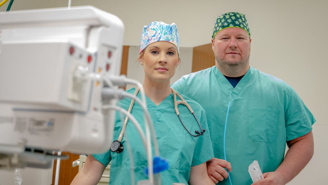 Students from UNCG's Doctor of Nursing Practice concentration in nurse anesthesia.
