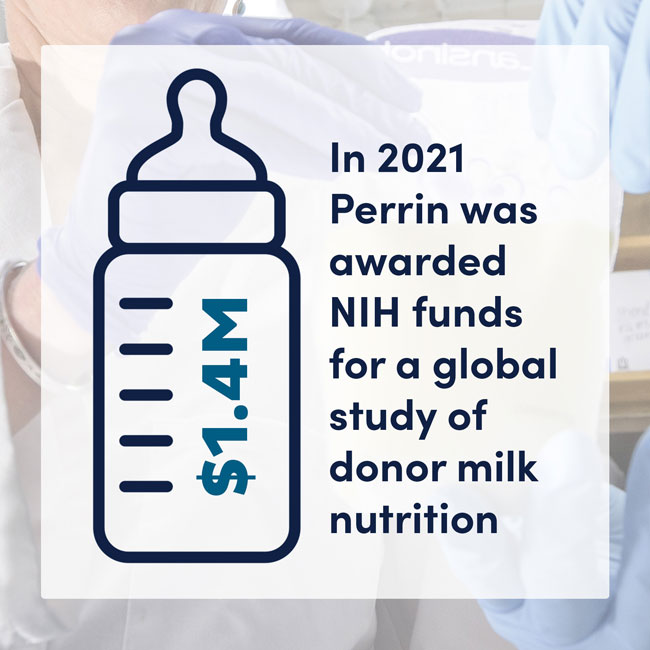 Graph with a cartoon baby bottle that says "$1.4M"