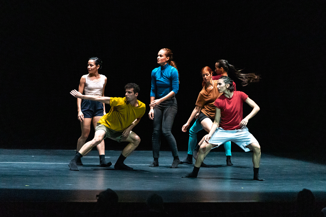 Students dancing on stage