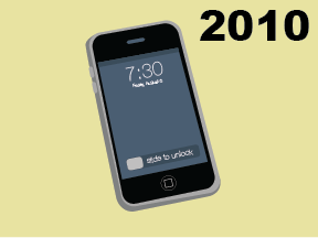Graphic of telephone for 2010