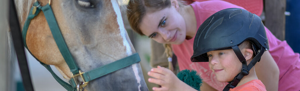 Therapeutic summer programs at Horsepower for children with speech, language, and hearing disorders.