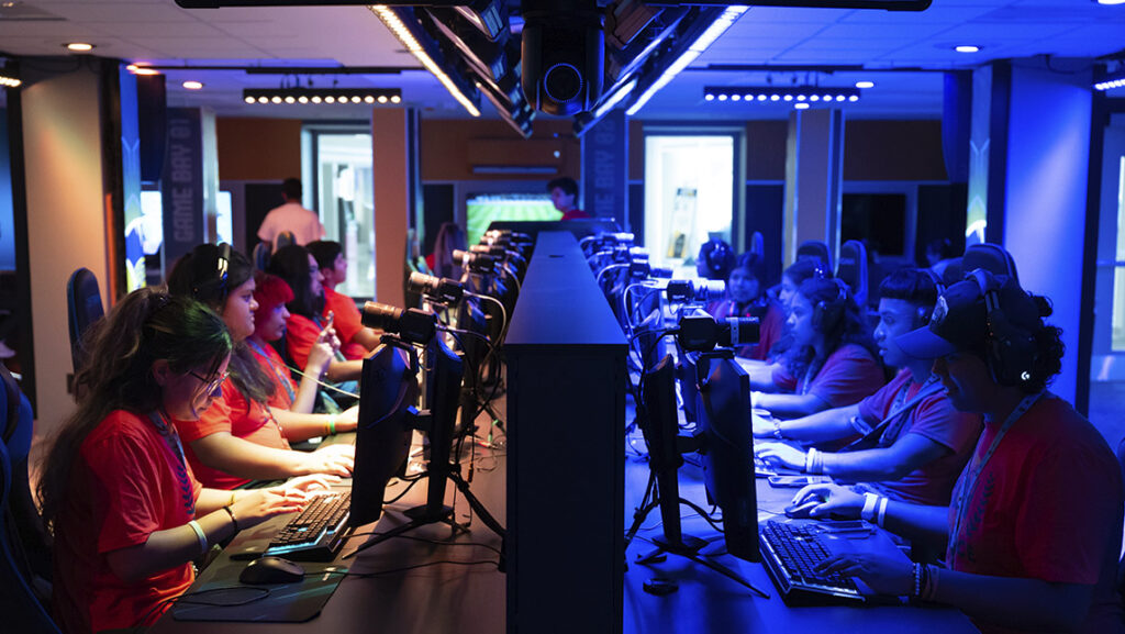 Students in UNCG's Esports Arena