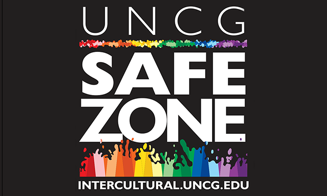 UNCG Safe Zone logo sticker.