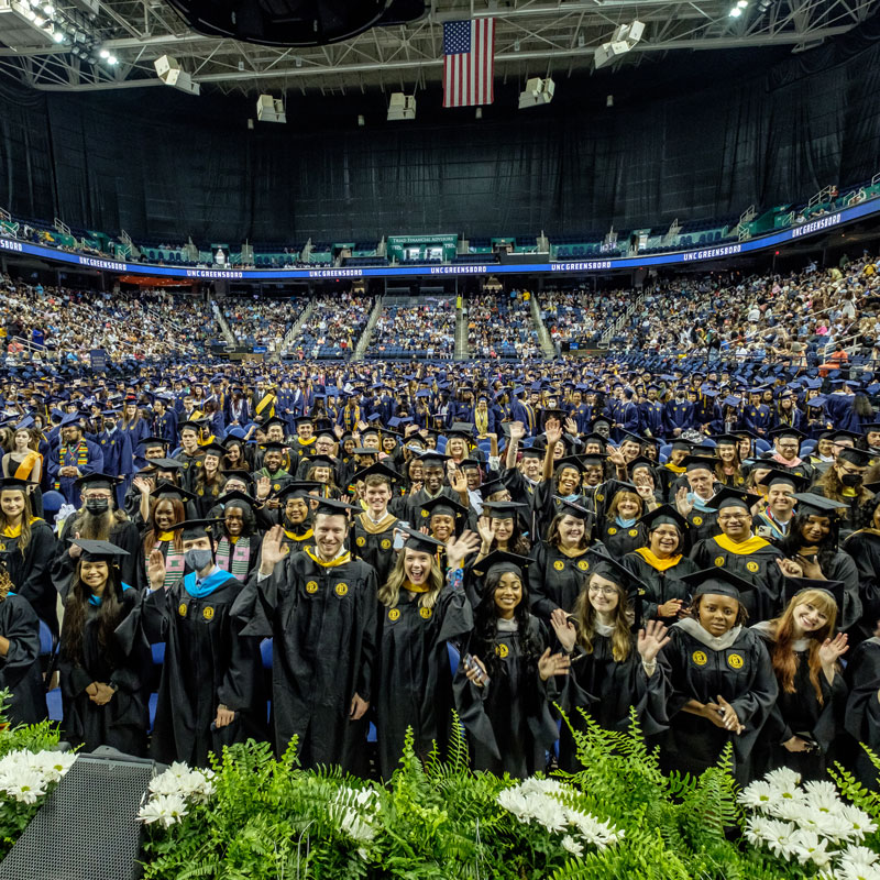 UNCG Graduates at the 2022 May Commencement class=img-responsive