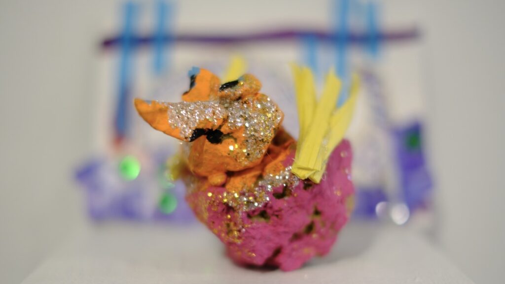 Example of Tiny Art on display at Greensboro Project Space.