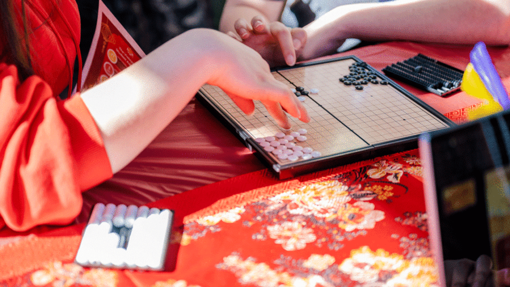 close up of Chinese children's games