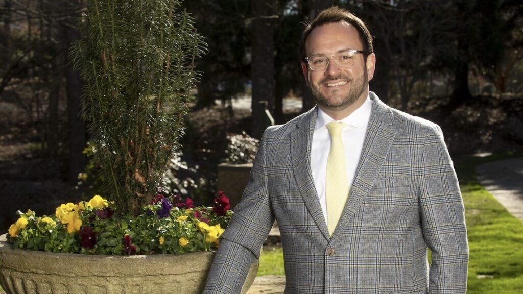 Phil Fleischmann at Bicentennial Gardens.