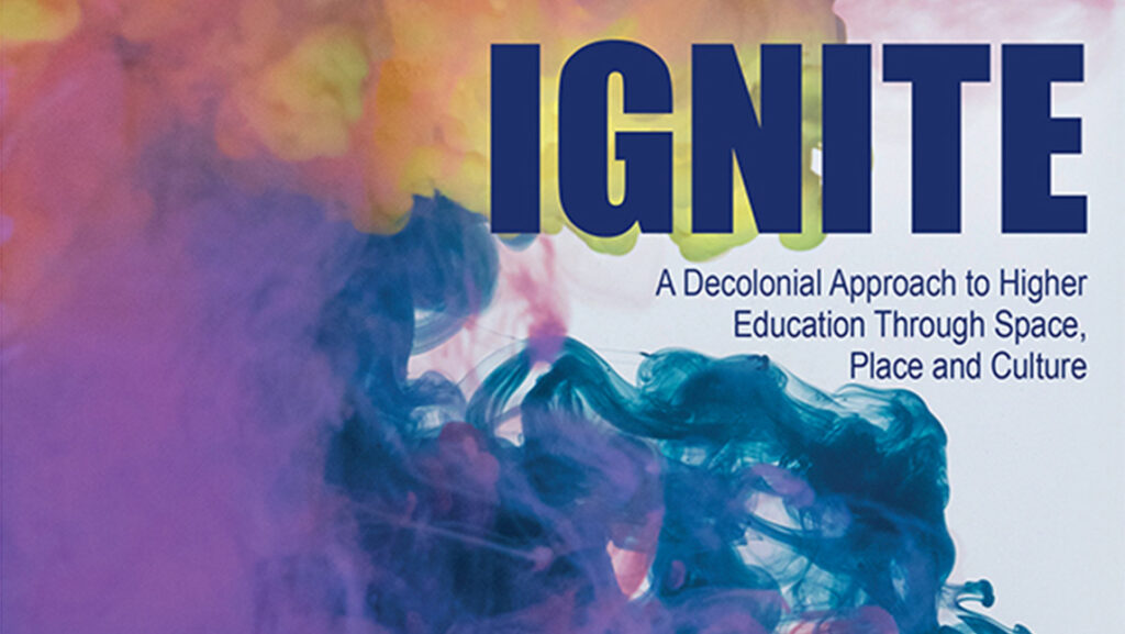 Cover of the book "Ignite" written by faculty and staff.