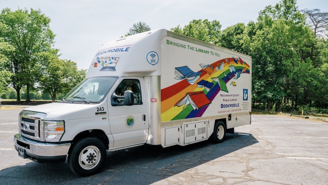Photo of the Rockingham Public Library Book Mobile