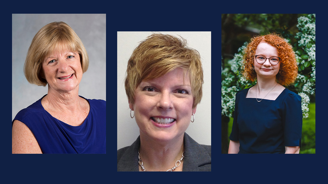 Headshots of Dr. Laurie Kennedy-Malone, Lisa Walker, and Jocelyn Marencik.