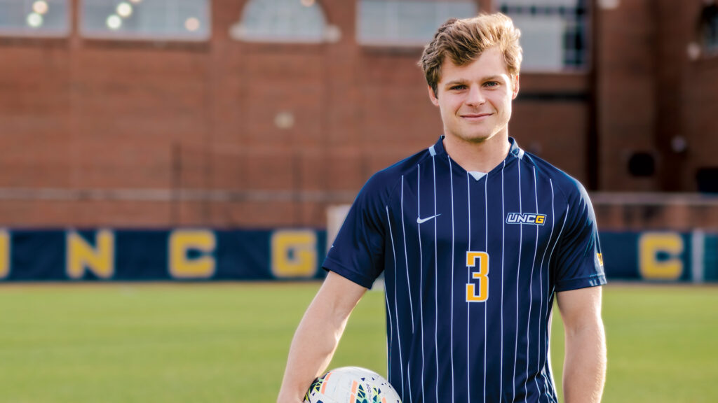 UNCG soccer player Ethan Conley
