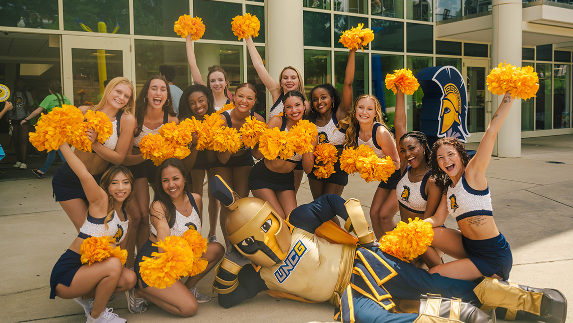 College Colors Day is Blue and Gold Friday UNC Greensboro