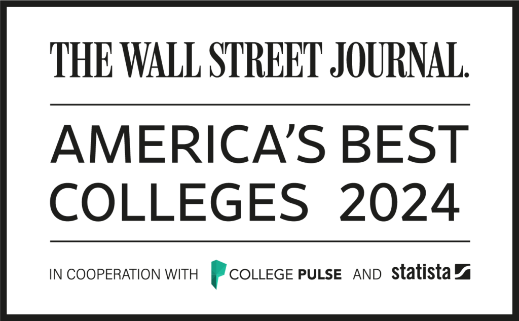 The Wall Street Journal award for America's Best Colleges 2024