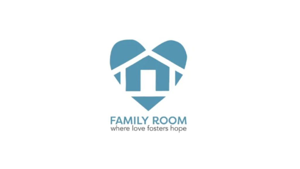 Logo for the Family Room non-profit group in Greensboro.