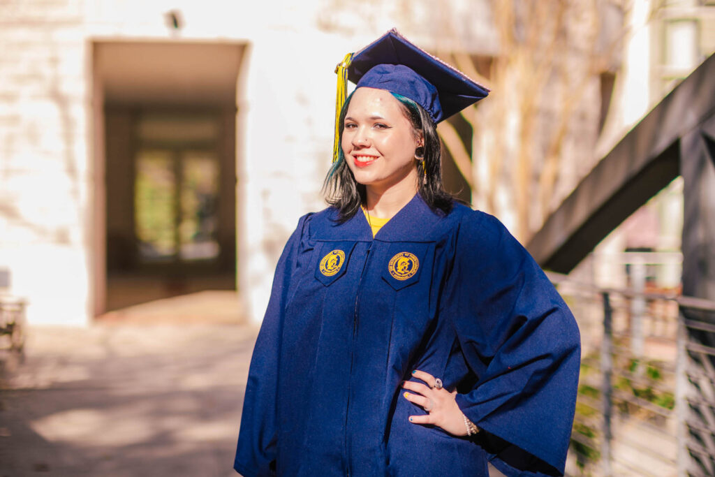 Cousin in cap and gown.