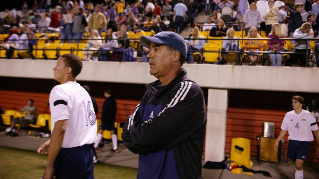 Former Men's soccer coach Michael Parker