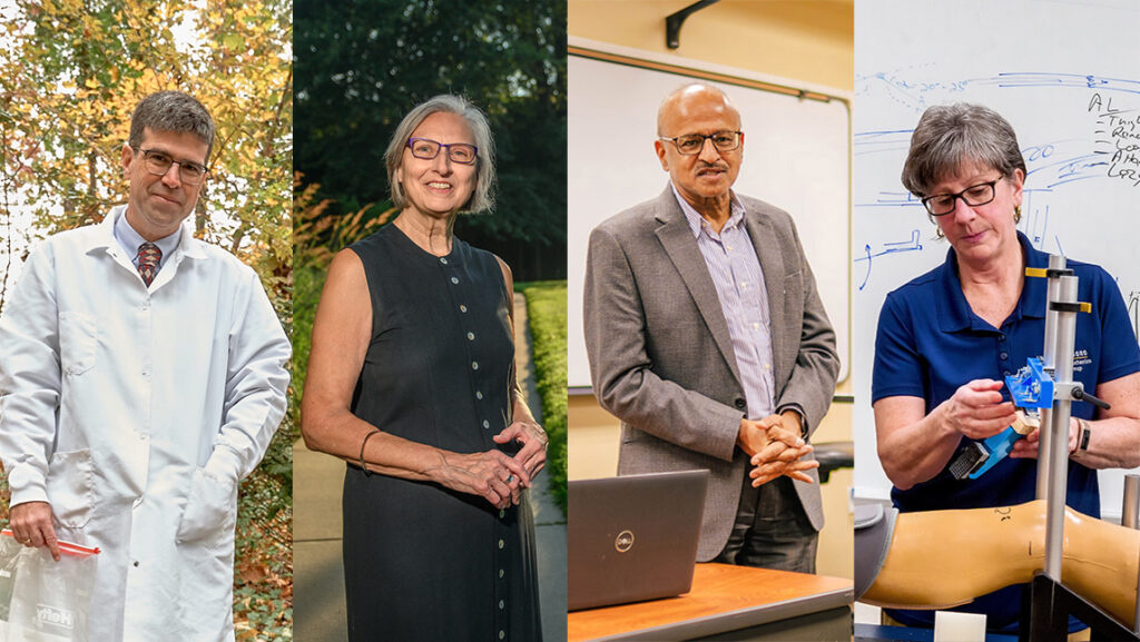 UNCG faculty Drs. Nicholas Oberlie, DiAnne Borders, Prashant Palvia, and Sandra Shultz.
