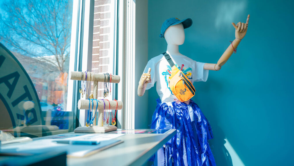 Louise the mannequin in the Spartan Recovery Program space.