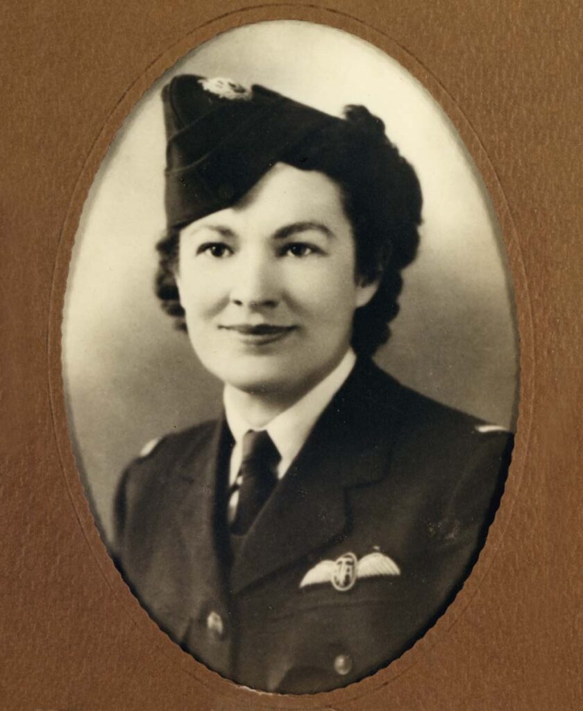 Mary Webb Nicholson in her dress uniform.