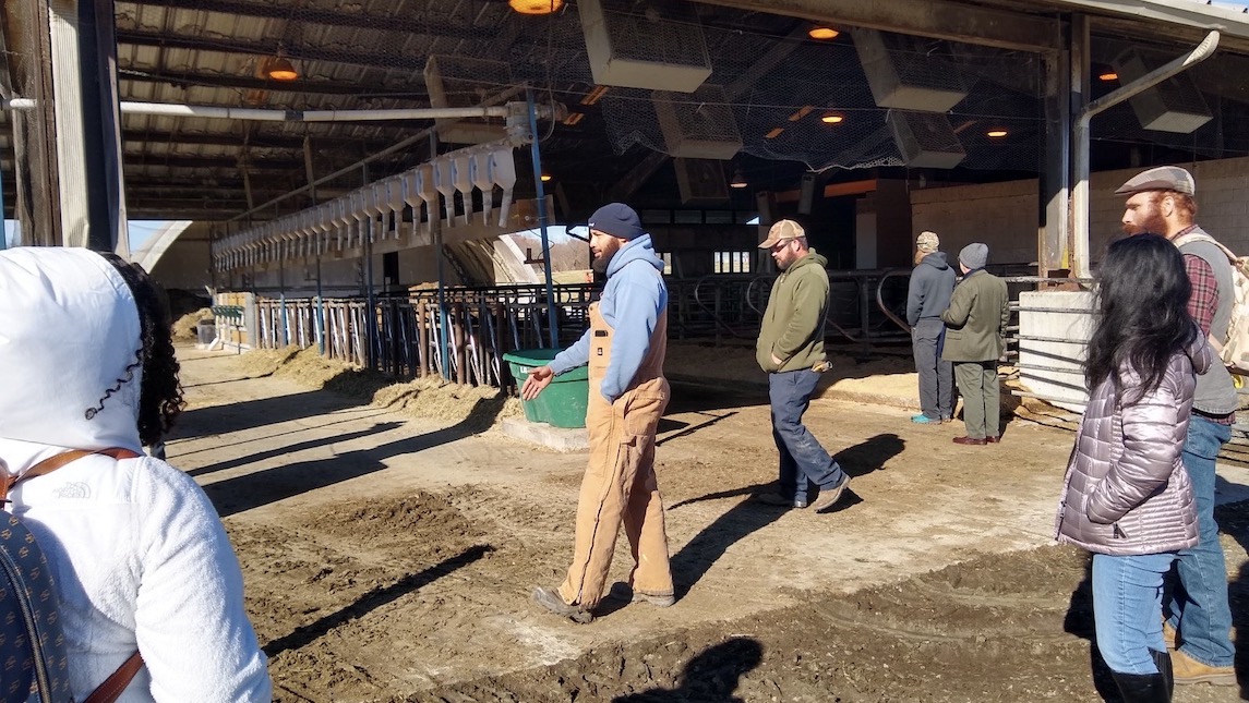 JSNN students get a on site lecture at University Farm.