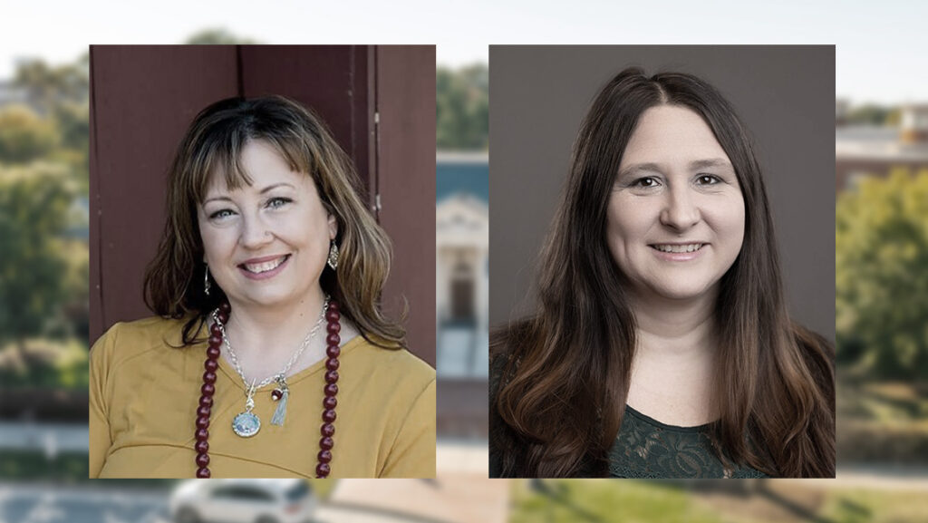 Headshots of UNCG Staff Senate Co-chairs Kimberly Mozingo and Carla Wilson.