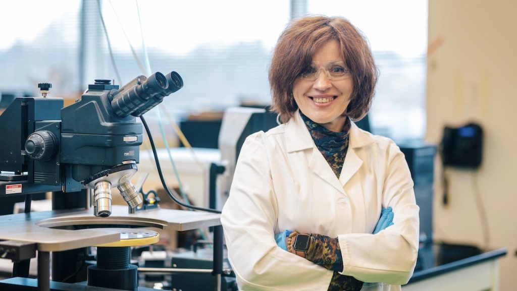 JSNN's Tetyana Ignatova working in the lab.