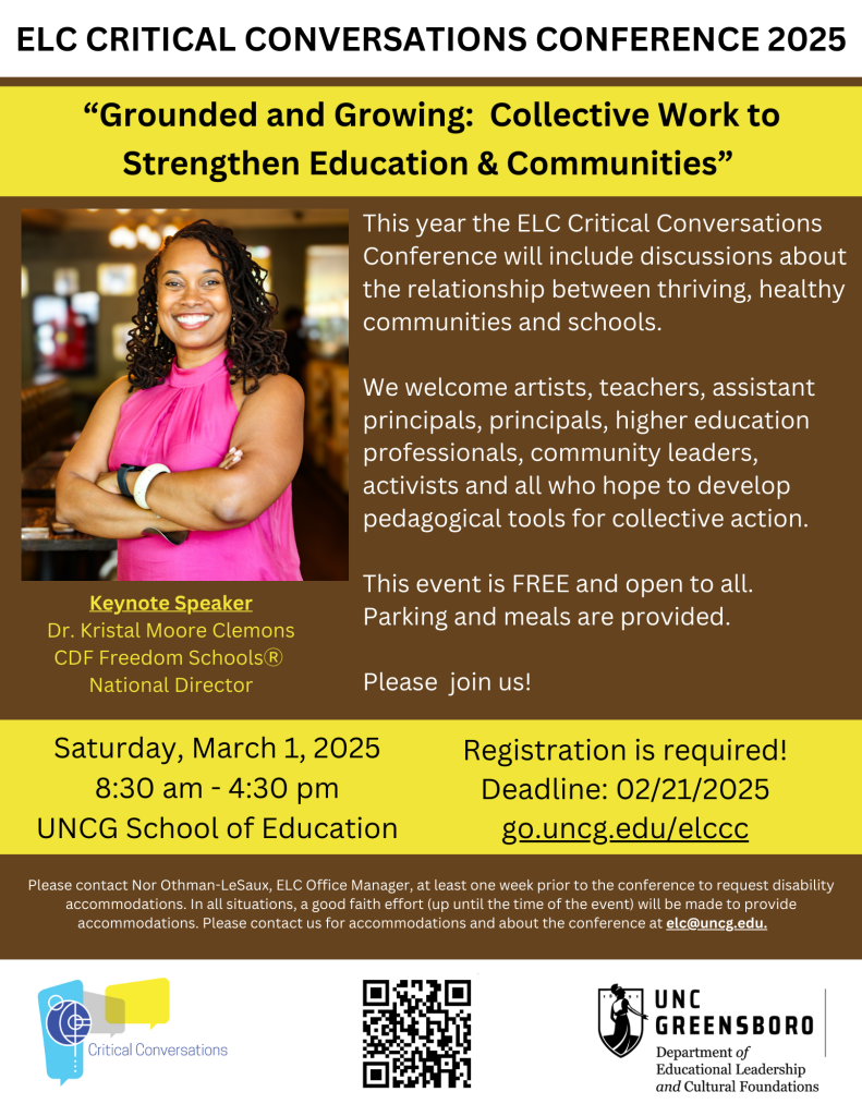 flyer for this event with information