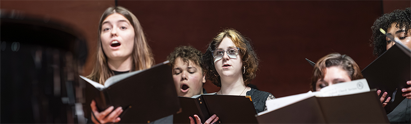 Singers in the University Chorale