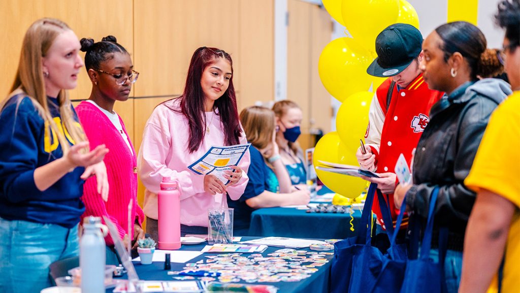 UNCG's Be Well Stay Well tables.
