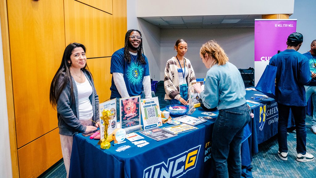 UNCG's Be Well Stay Well tables.