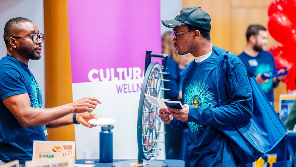 UNCG's Be Well Stay Well tables.