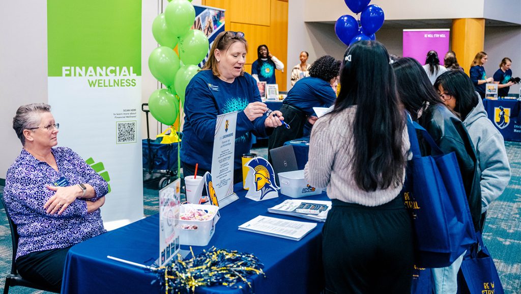 UNCG's Be Well Stay Well tables.