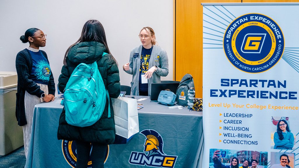 UNCG's Be Well Stay Well tables.